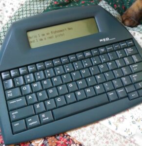 Hello this is my Alphasmart Neo