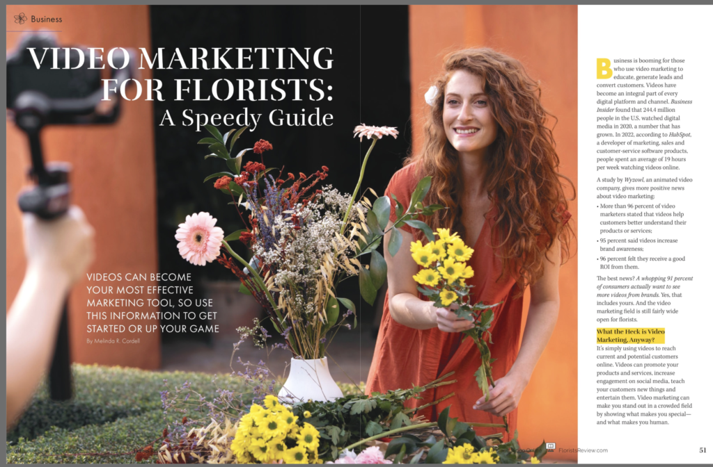 Video Marketing for Florists